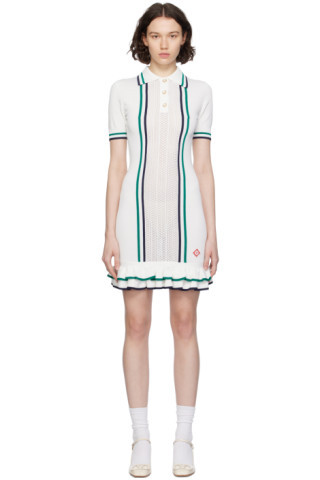 Off-White Button Minidress | SSENSE