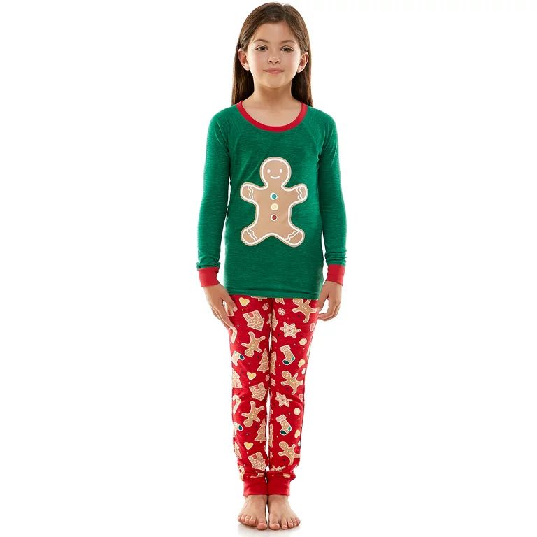 Derek Heart Gingerbread Cookie Matching Family Christmas Pajamas Set | Walmart (US)