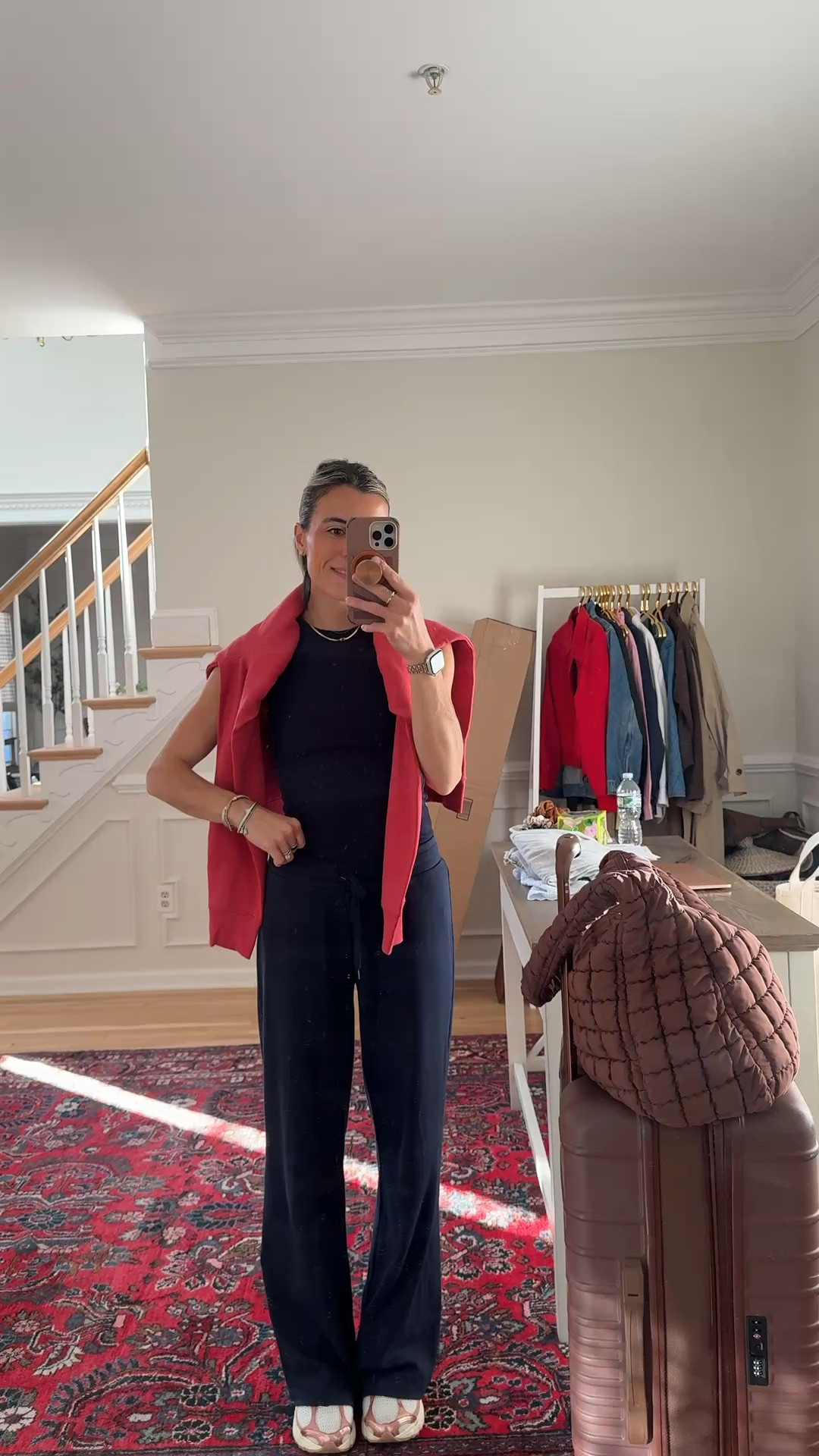 Travel outfit 
Size small ribbed pants

#LTKootd #LTKdayinmylife