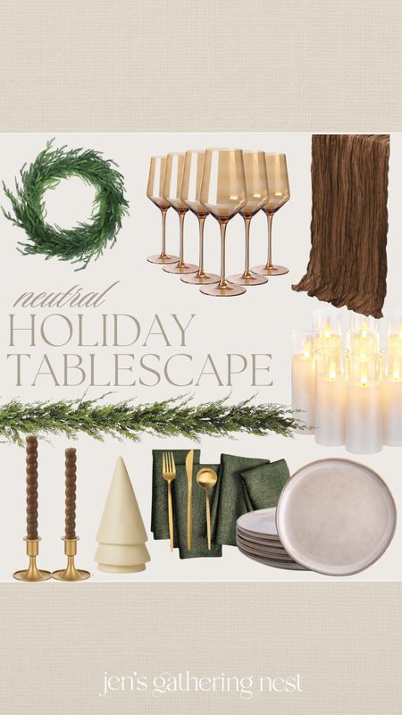 Holiday tablescape inspo — greens + neutrals 🤎

#tablescape #tablescapeinspo #holidaydecor #holidayhosting #christmastablescape #diningtableinspo #diningtabledecor #holidaytablescape

#LTKSeasonal #LTKHoliday #LTKparties