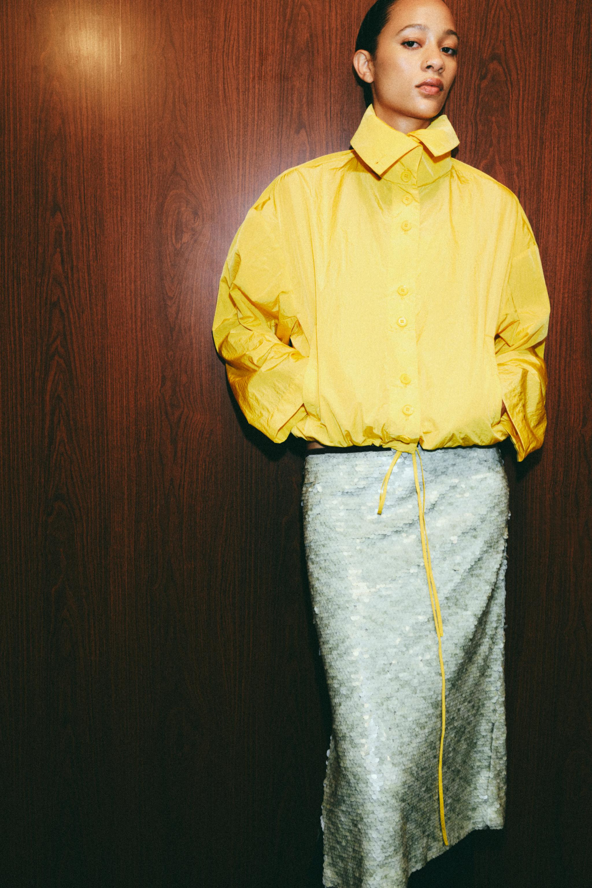 ZW COLLECTION SEQUINED SKIRT | Zara US