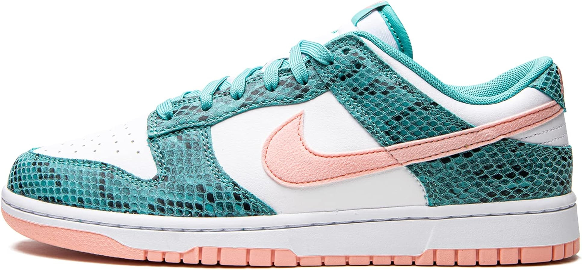 Nike Mens Dunk Low DR8577 300 Snakeskin Washed Teal Bleached Coral - Size 11.5 | Amazon (US)