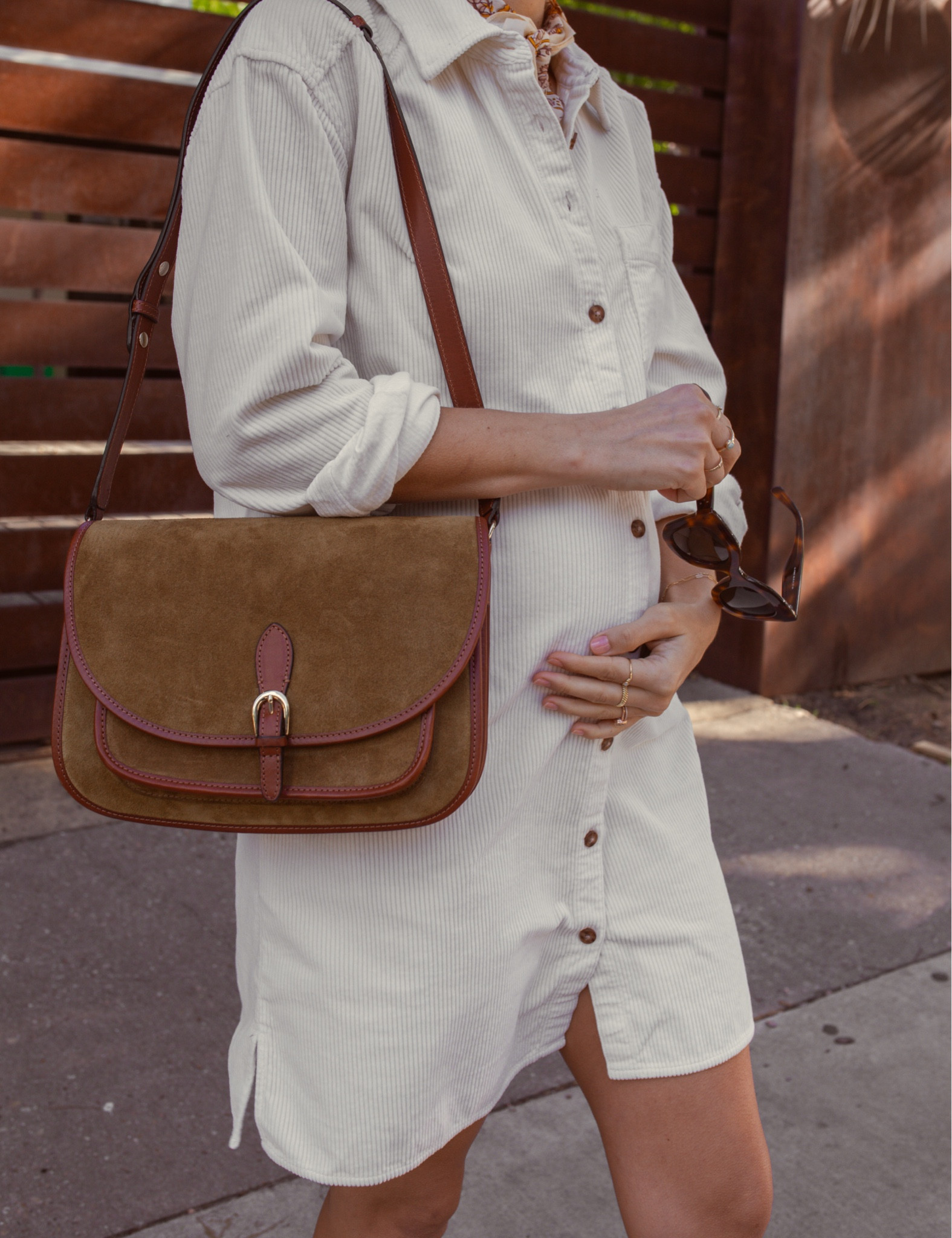 Cutest corduroy shirt dress, now on sale! Love the ivory and the olive green, perfect for Thanksgiving.🍁Size XS in this dress, boots fit TTS. 

#LTKHoliday #LTKbump #LTKsalealert