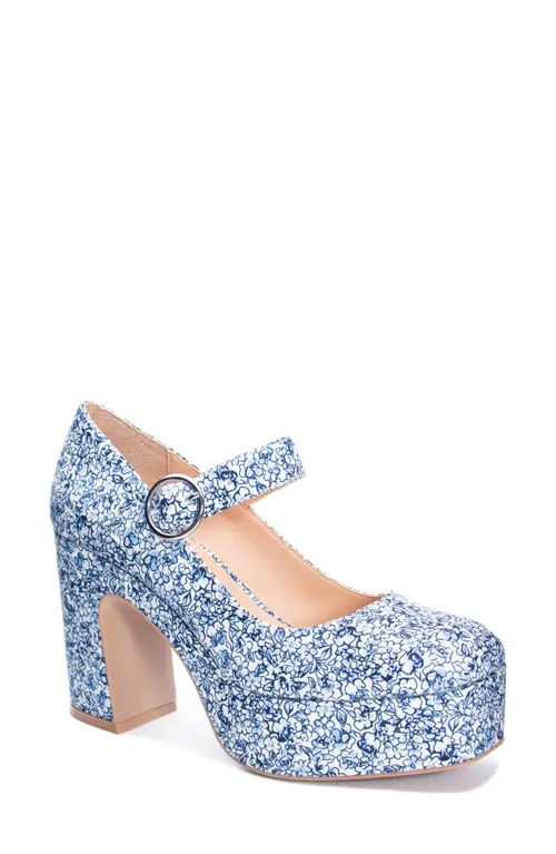 Chinese Laundry Pollyanne Mary Jane Pump in Blue at Nordstrom, Size 6 | Nordstrom