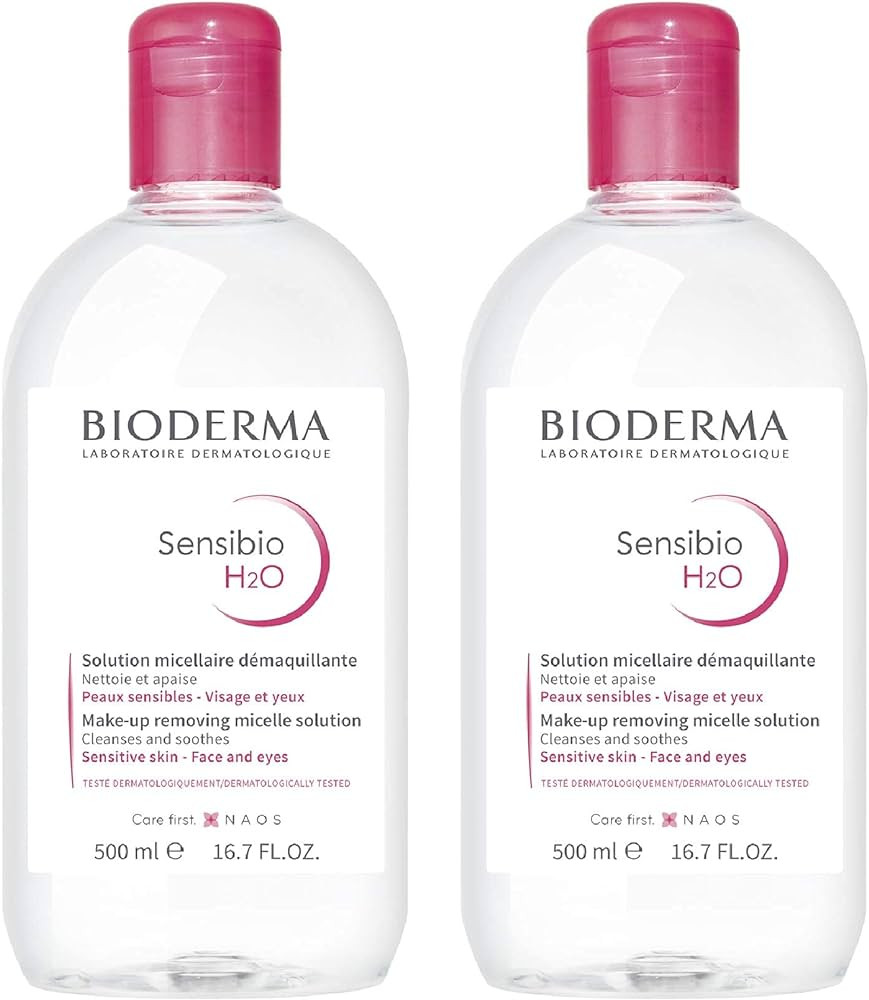 Bioderma Sensibio H2O Micellar Water, Makeup Remover, Gentle for Skin, Fragrance-Free & Alcohol-Free, No Rinse Skincare With Micellar Technology for Normal To Sensitive Skin Types | Amazon (US)