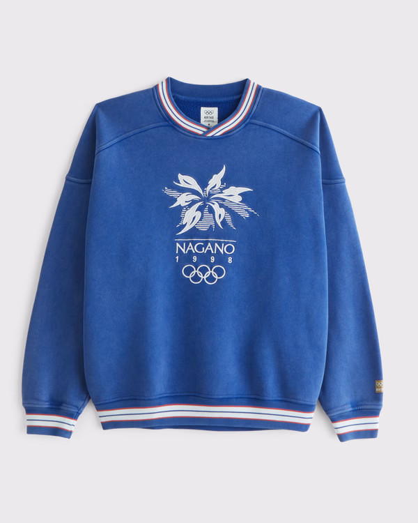 Men's Olympics Graphic Crew Sweatshirt | Men's Tops | Abercrombie.com | Abercrombie & Fitch (US)