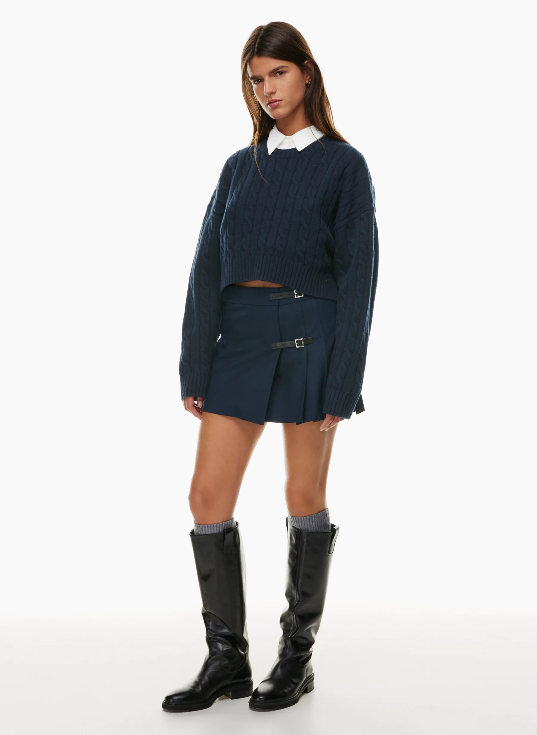 PEGGY CROPPED SWEATER | Aritzia