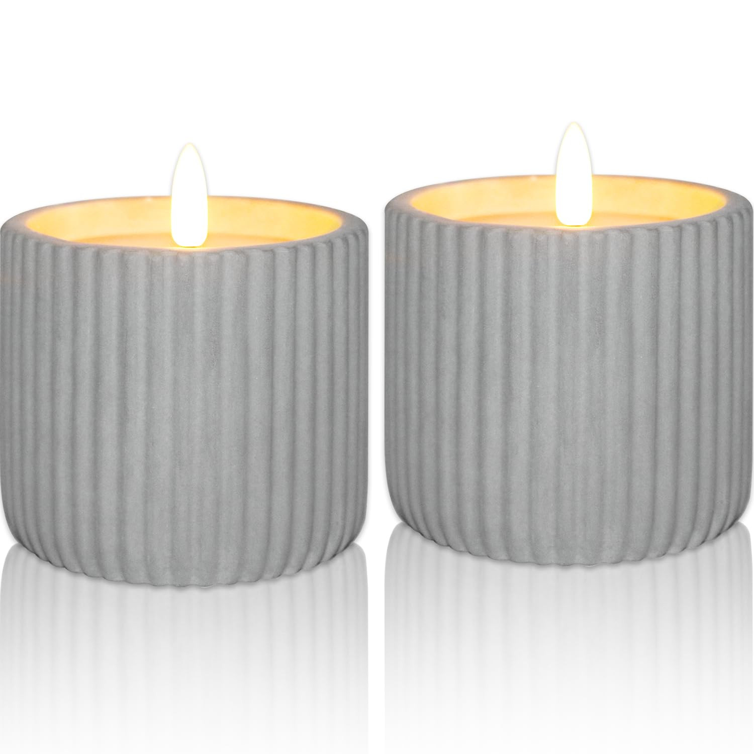 2 Pack Flameless Candles,Halloween Decorations LED Battery Operated Candles,Suitable for Camping,... | Amazon (US)