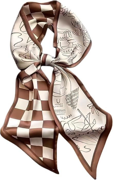 Fashion Scarf for Women - 58" Long Skinny Scarf Lightweight, Luxurious Silk Feeling for Neck, Hai... | Amazon (US)