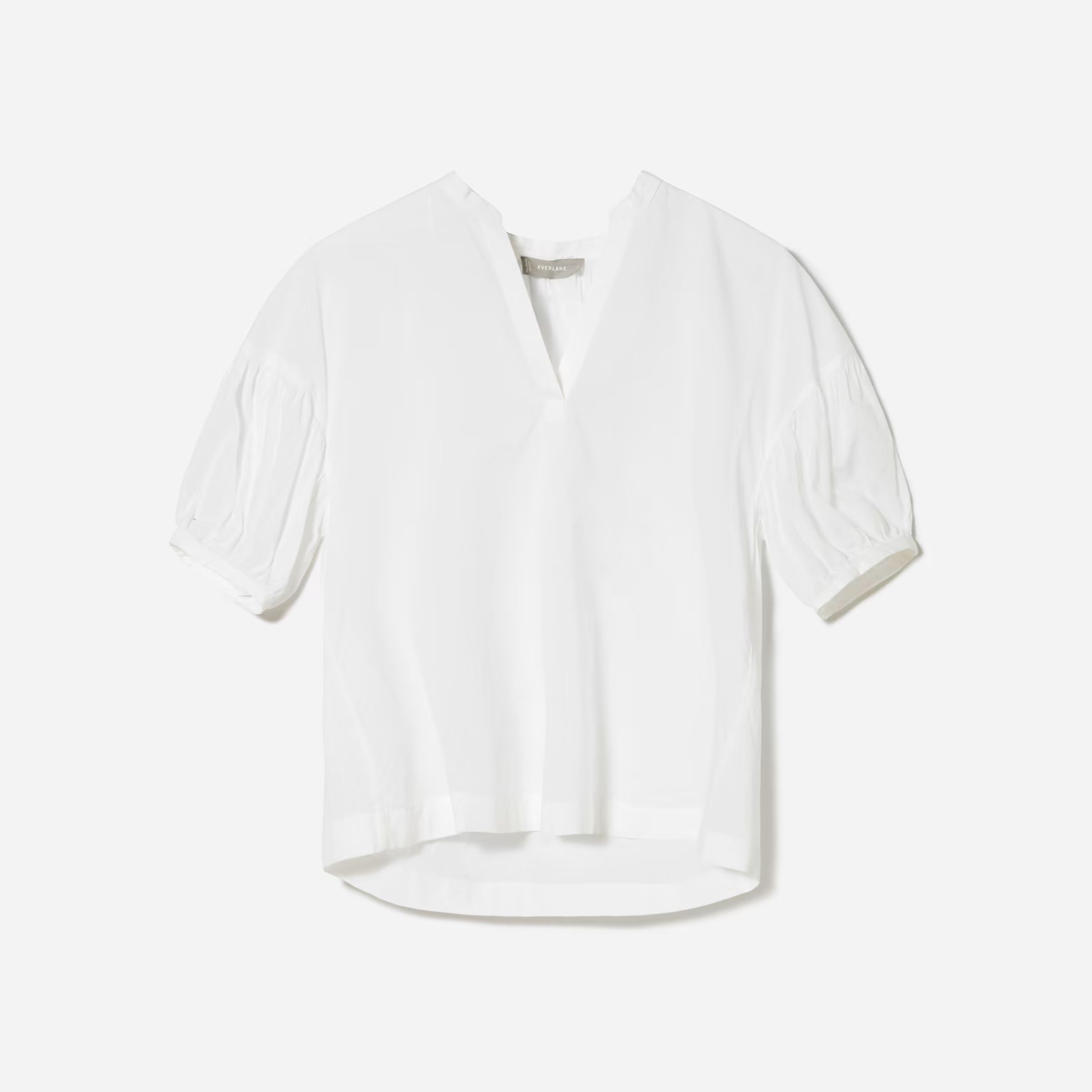 The Split-Neck Puff-Sleeve Air Shirt | Everlane