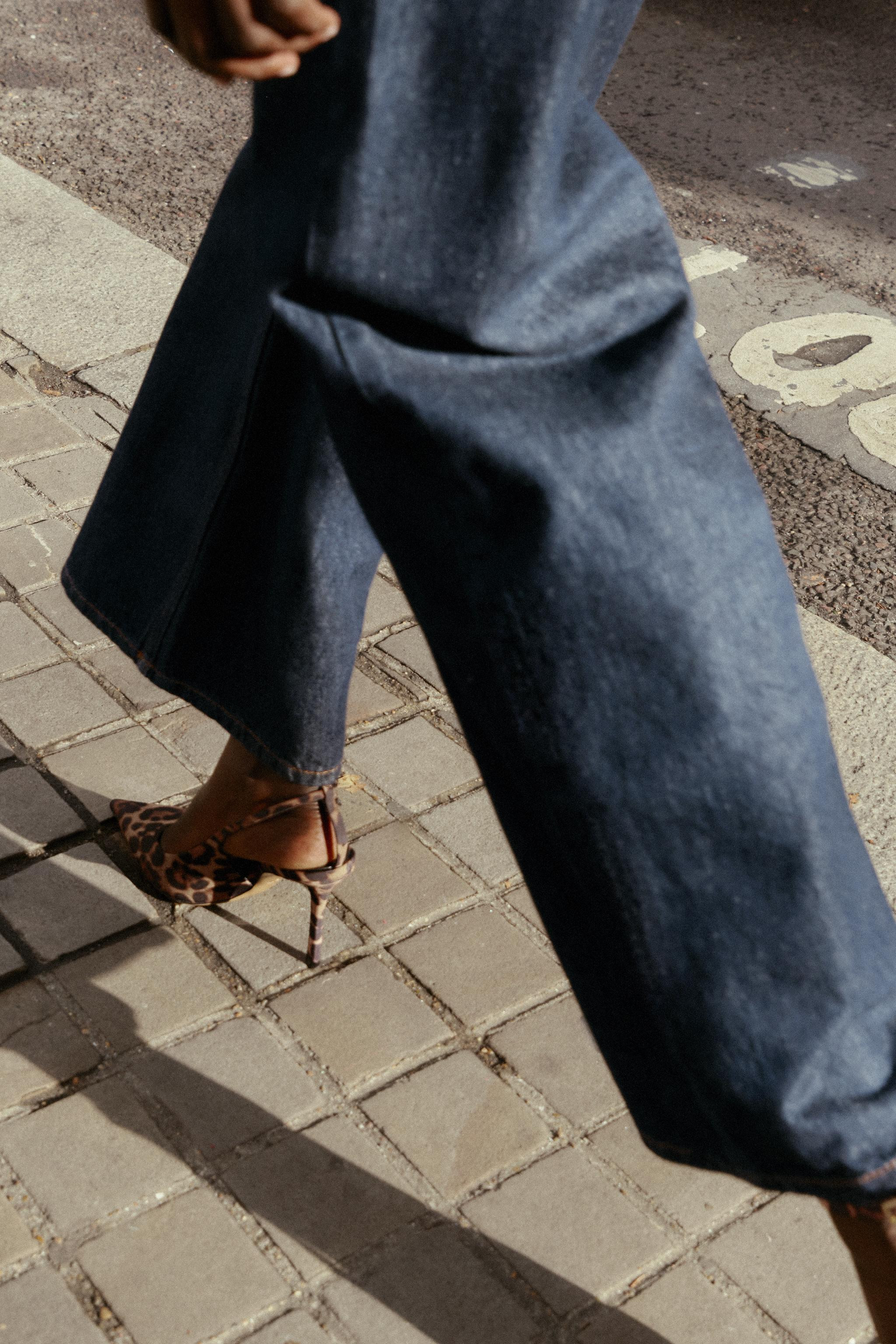 LEOPARD SLING BACK HEELS | Zara US