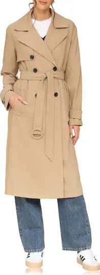 Avec Les Filles Relaxed Fit Button Back Trench Coat | Nordstrom | Nordstrom