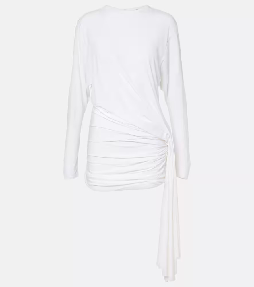 Christopher Esber Side Cowl draped jersey minidress | Mytheresa (UK)
