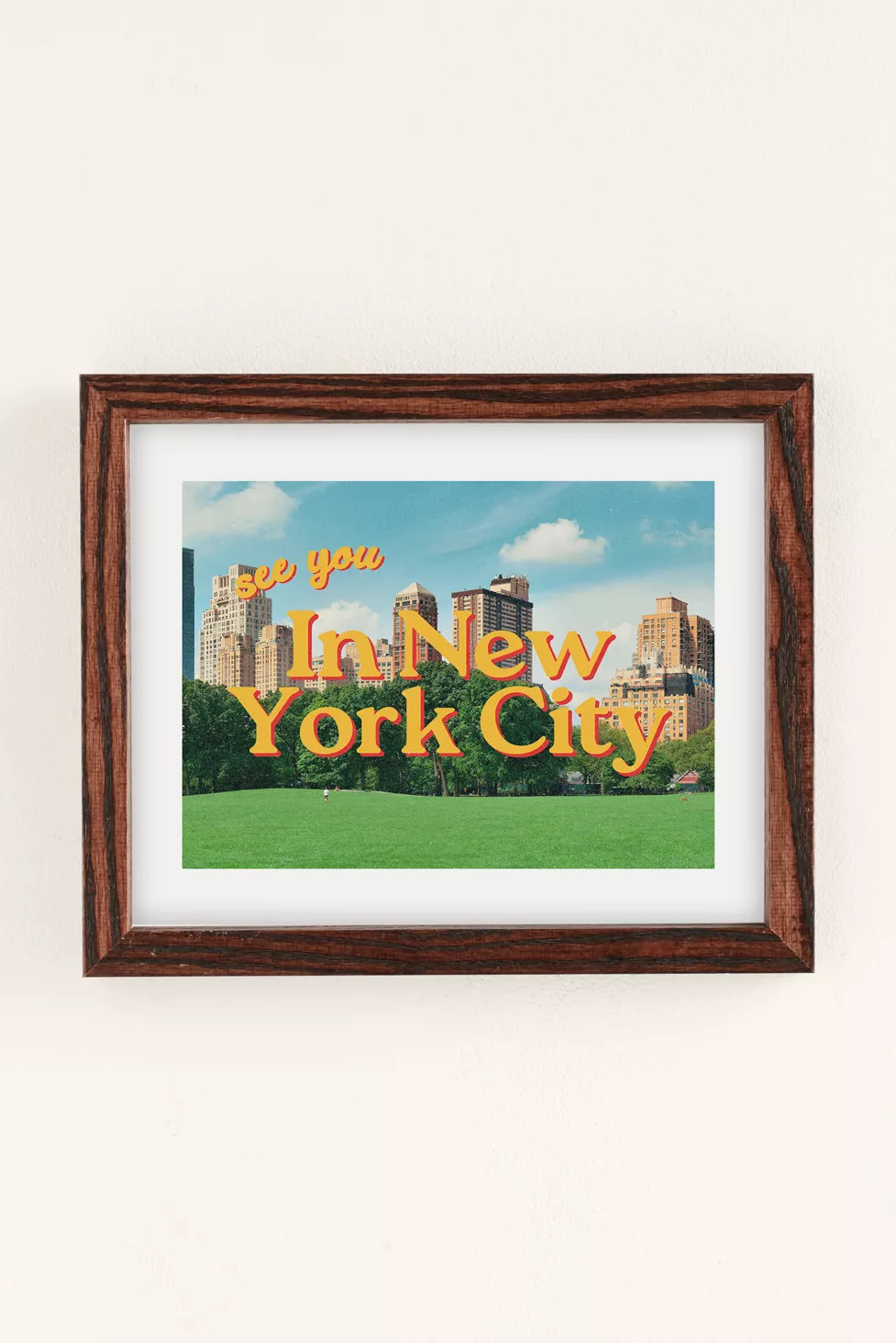 GS Print Shoppe See You In New York Central Park Art Print | Urban Outfitters (US and RoW)