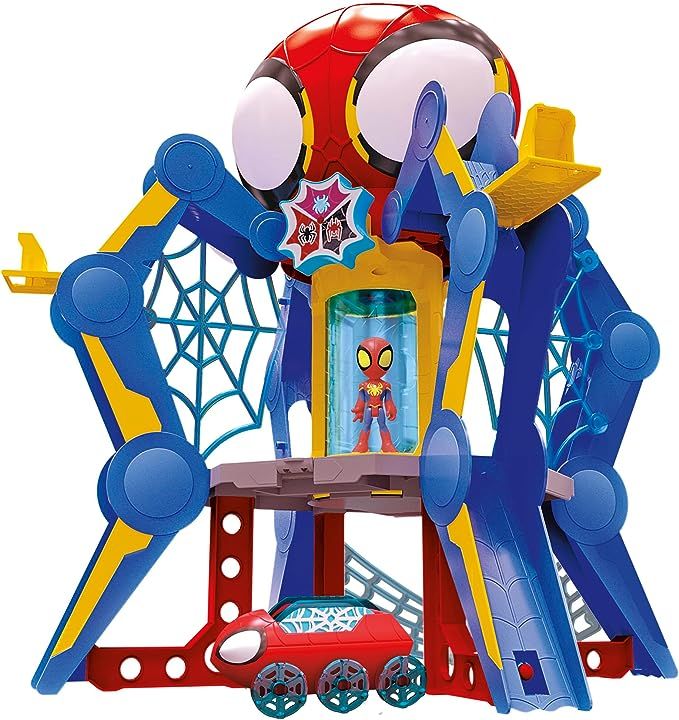 Spidey and His Amazing Friends Web-Spinners Web-Quarters Playset, Action Figure, Vehicle, Accesso... | Amazon (US)