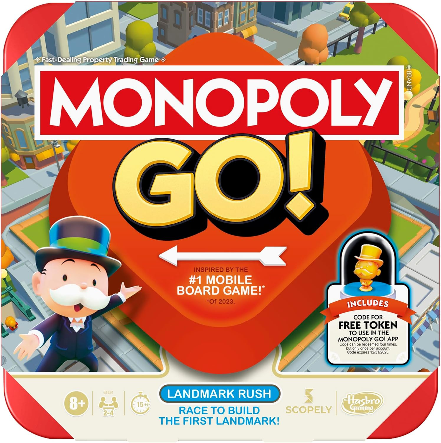 Monopoly GO! Board Game | Inspired by The Popular Mobile Board Game | Ages 8+ | 2-4 Players | 15 ... | Amazon (US)