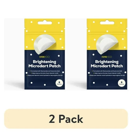 (2 pack) Hanhoo Microdart Patch with 2% Niacinamide for Brightening Facial Treatment, 6 Ct | Walmart (US)