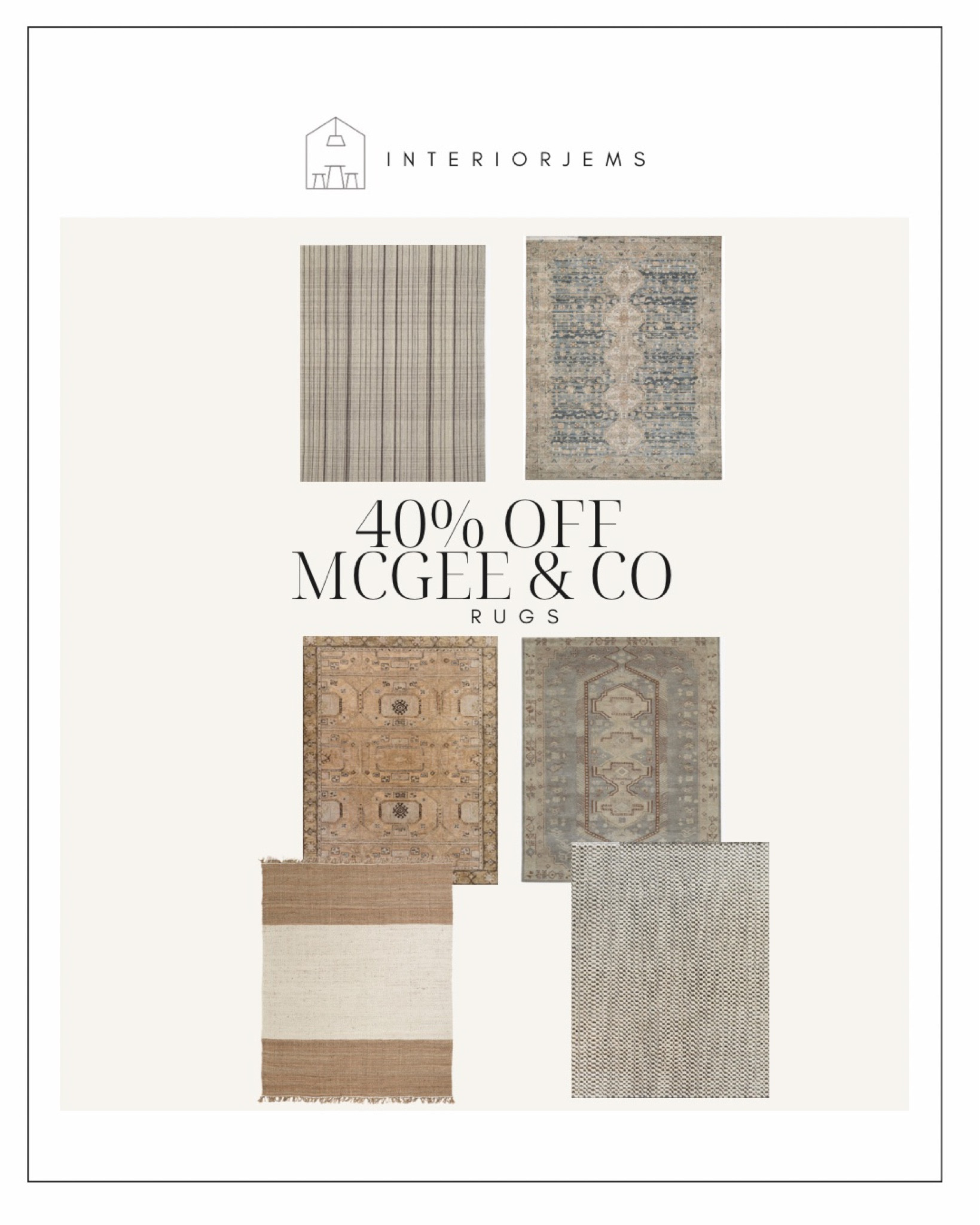 Mcgee and co 40% off area rugs, best selling area rugs on sale

#LTKhome #LTKCyberweek #LTKsalealert