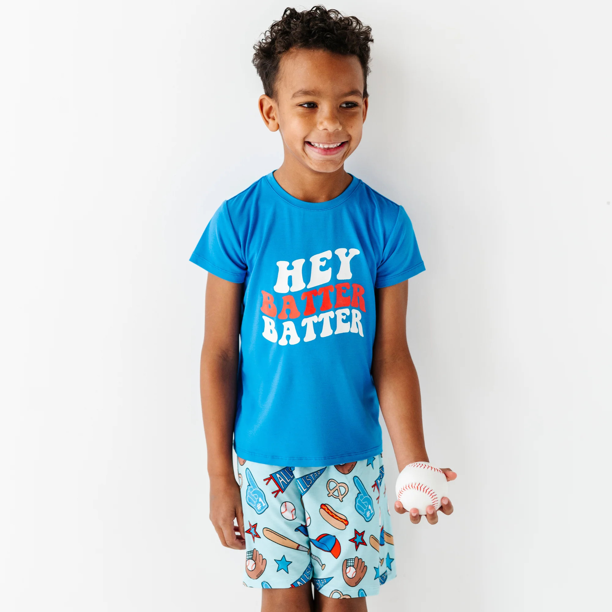 No Place Like Home Blue Baseball Graphic Set | Kiki + Lulu