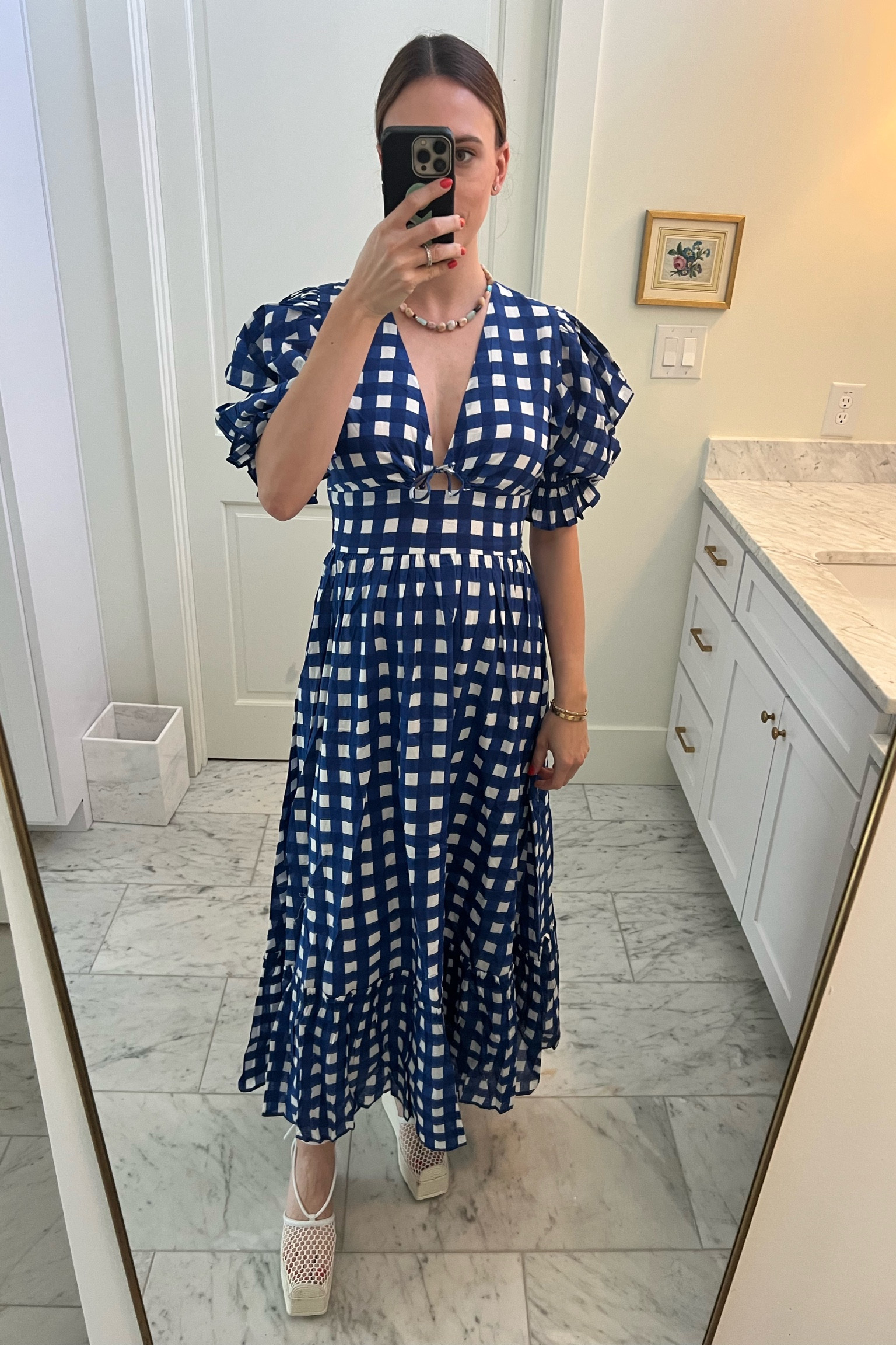 Perfect 4th of July dress. Always love gingham for Summer. 

Bump friendly too. I am 6 1/2 months pregnant   

#LTKbump #LTKstyletip #LTKFind