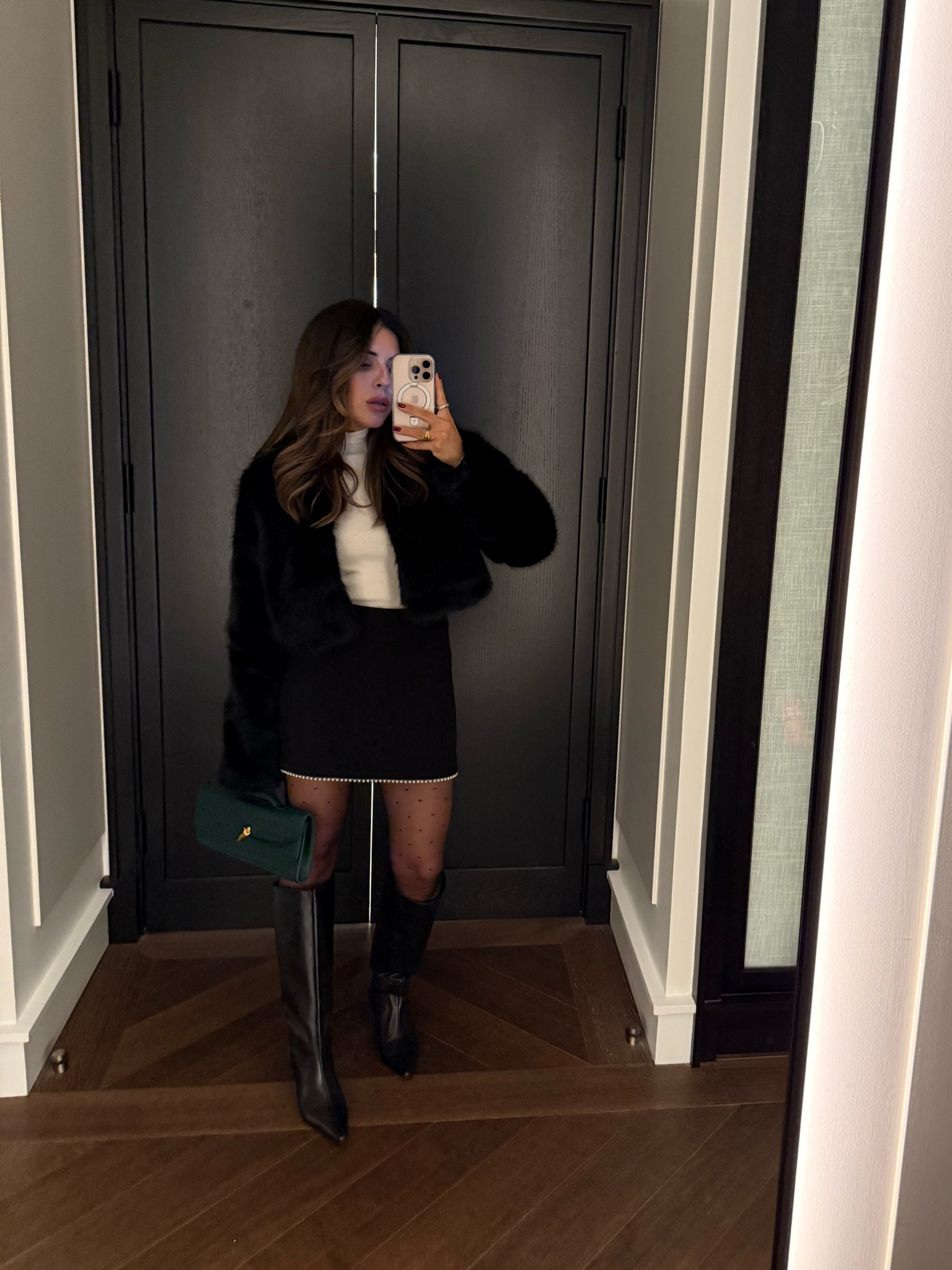 Outfit of the night 
Jacket - small
Top - XS
Skirt - XS

#LTKstyletip #LTKpartywear #LTKcanada