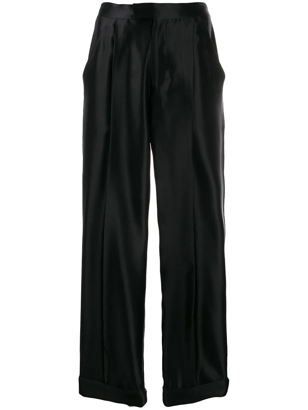 high waisted silk trousers | Farfetch Global