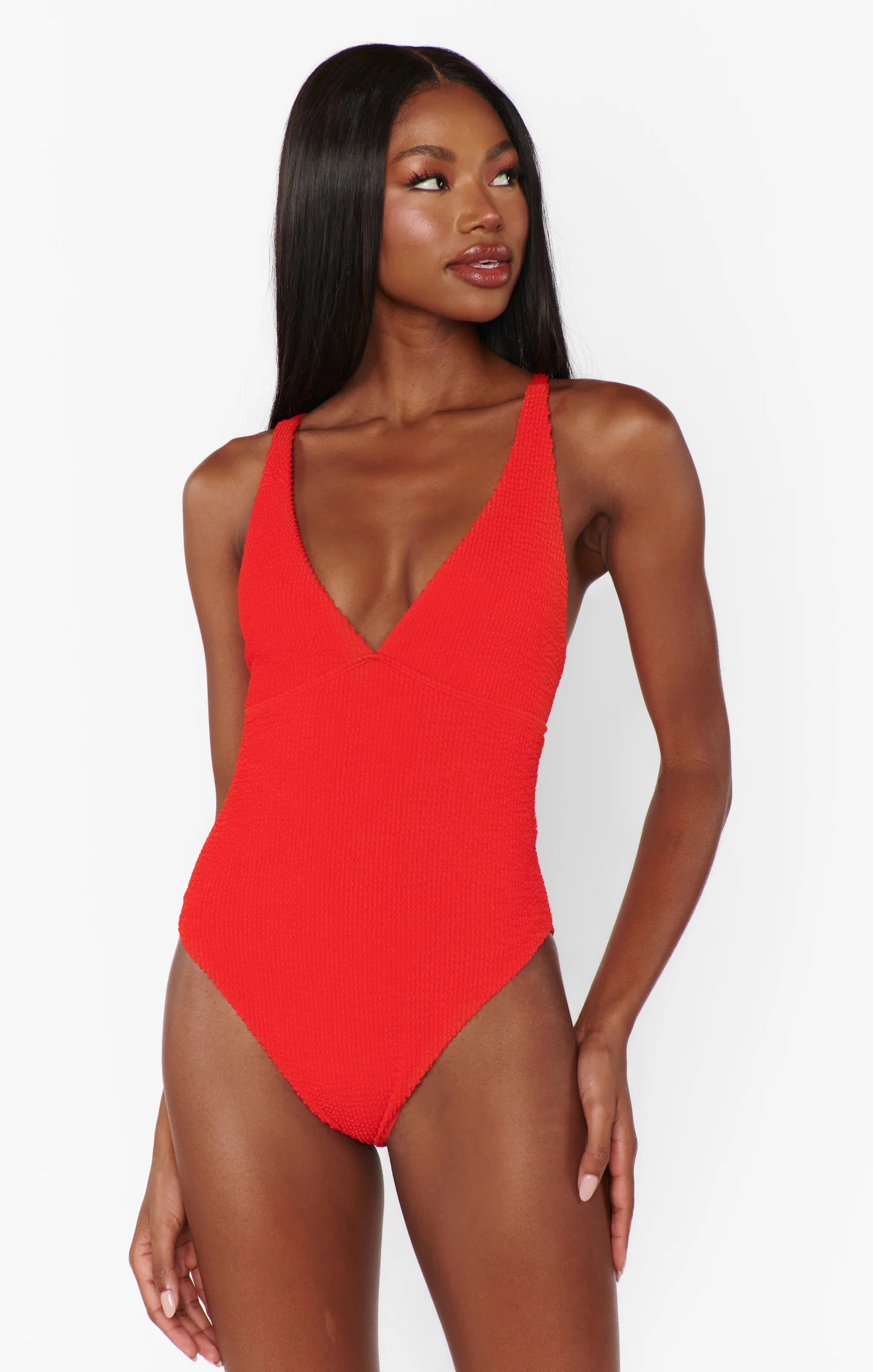Cape May One Piece ~ Hot Tamale Red Scrunch | Show Me Your Mumu