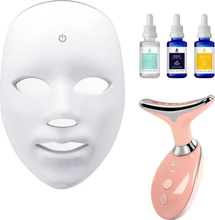 PURSONIC Complete LED Skincare Bundle - 7-in-1 LED Face Mask + Sculpting Wand + Anti-Aging Serum ... | Nordstrom