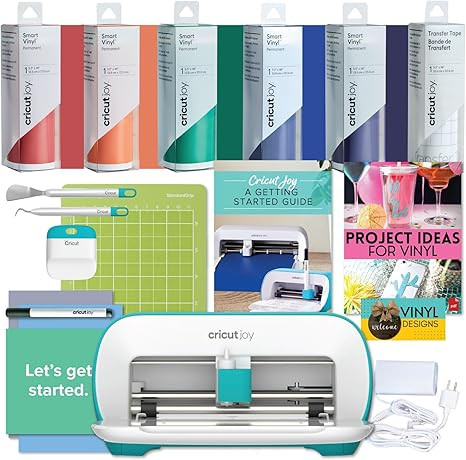 Cricut Joy Machine Rainbow Permanent Vinyl, Starter Tool Set & Transfer Tape Bundle - A Smart Com... | Amazon (US)