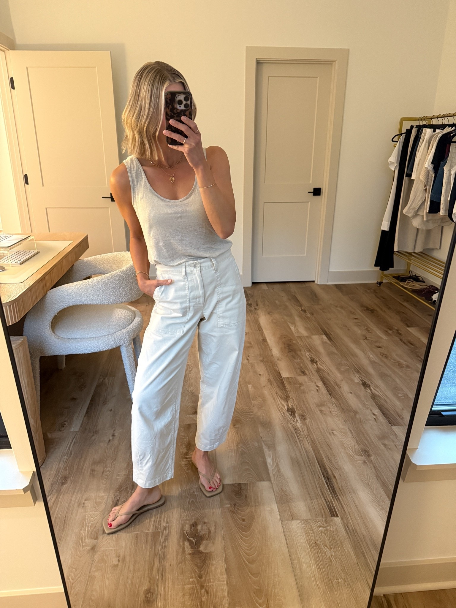 Wearing 2/reg chino pants, small linen tank, small bralette, sandals tts

#LTKOver40 #LTKootd #LTKgrwm