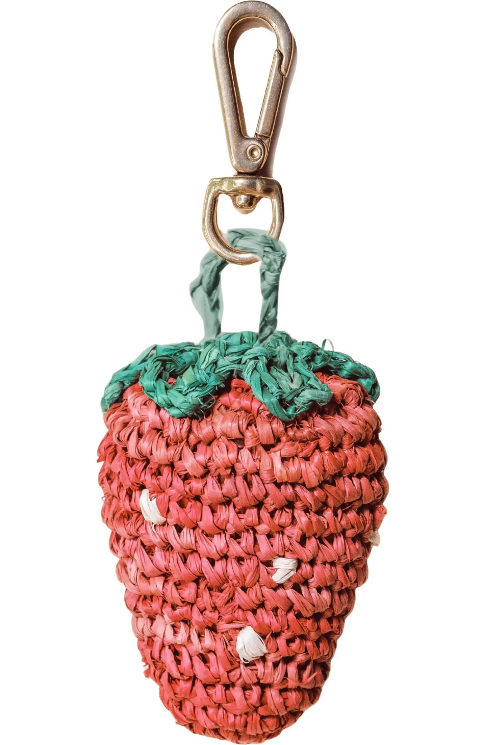 LIKHA Strawberry Raffia Bag Charm | Nordstrom | Nordstrom