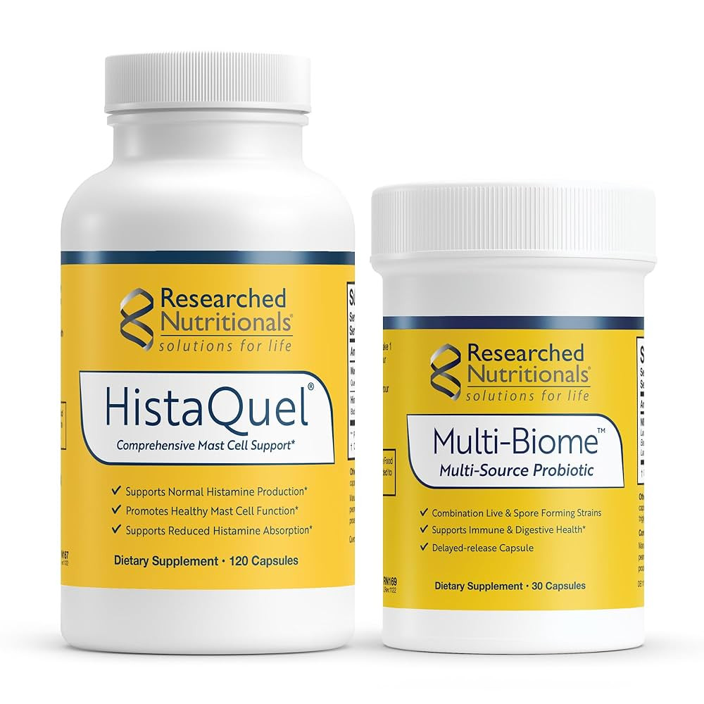 Researched Nutritionals Mast Cell Support Duo - HistaQuel to Supports Normal Histamine Production... | Amazon (US)
