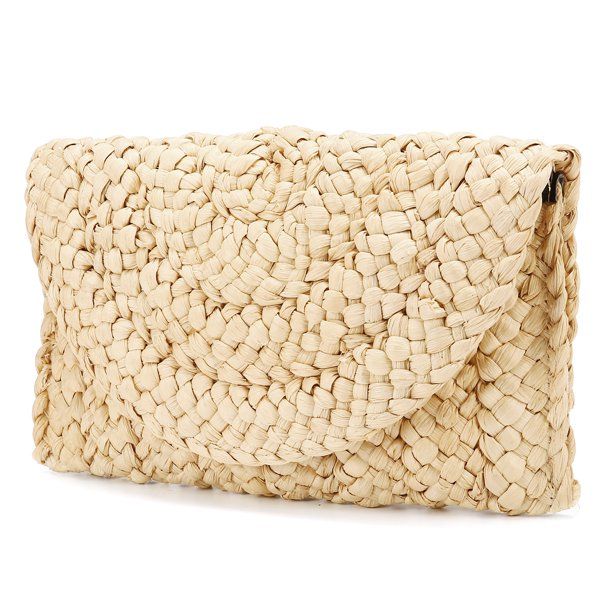 Clutch Purses For Women Tassel Straw Handbag Vintage Handwoven Bag Summer Beach Bag | Walmart (US)