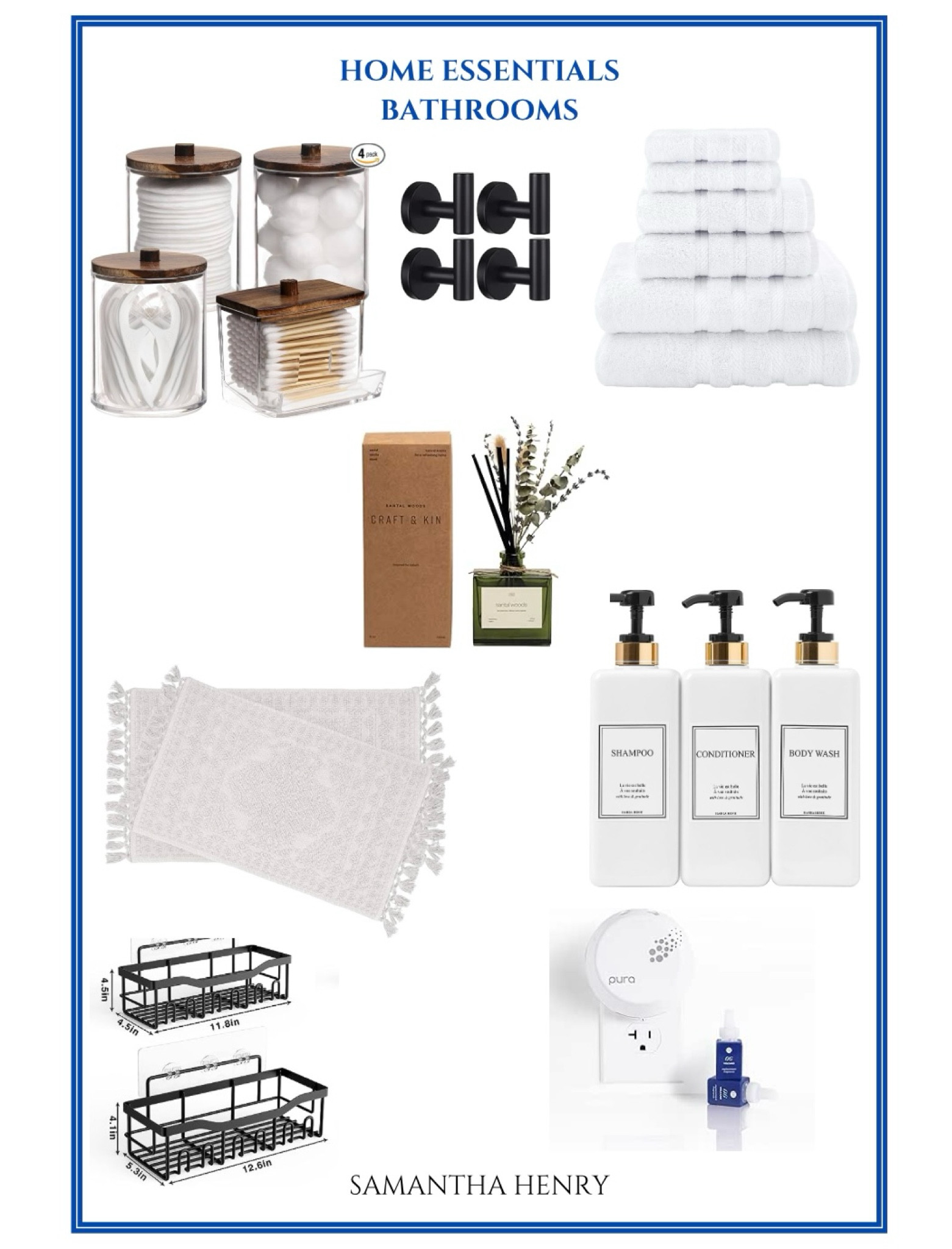 Home Edition: Bathroom essentials, LTKHome LTKFindsunder50 
Pura plug ins, towel sets, mats, shower shelves, containers organizing 

#LTKGiftGuide #LTKFindsUnder50 #LTKHome