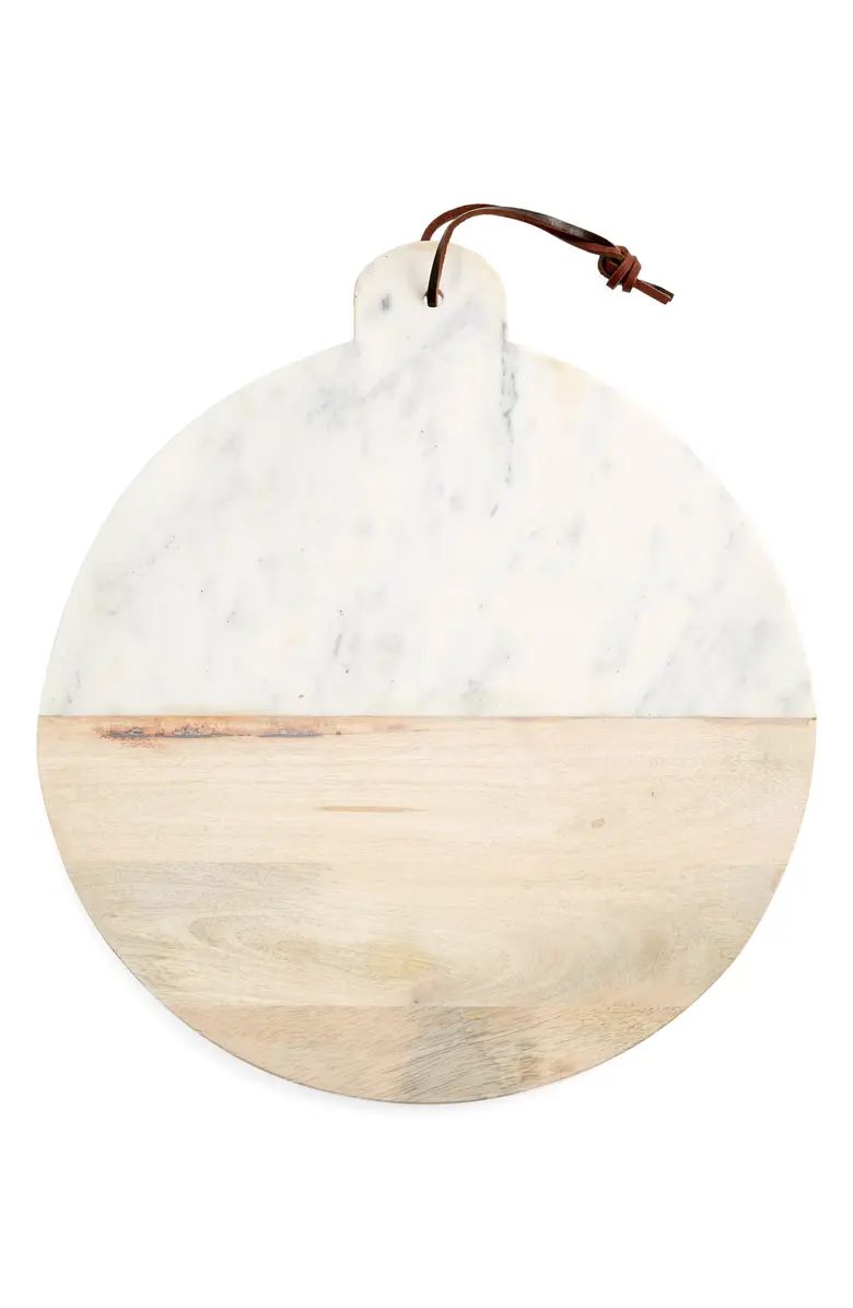at Home Round Marble & Acacia Wood Serving Board | Nordstrom