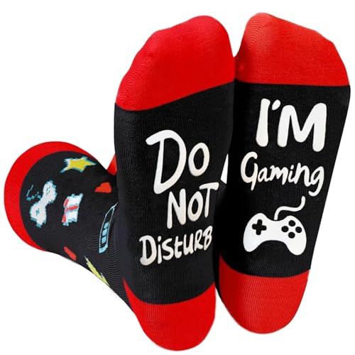 Gaming Socks Novelty Gamer Socks Funny Christmas Gifts Stocking Stuffers for Kids Teen Girls Boys Adults Women Men Him Grandkids | Amazon (US)