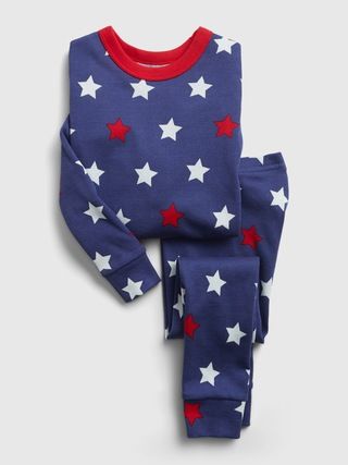 babyGap 100% Organic Cotton Star Graphic PJ Set | Gap (US)