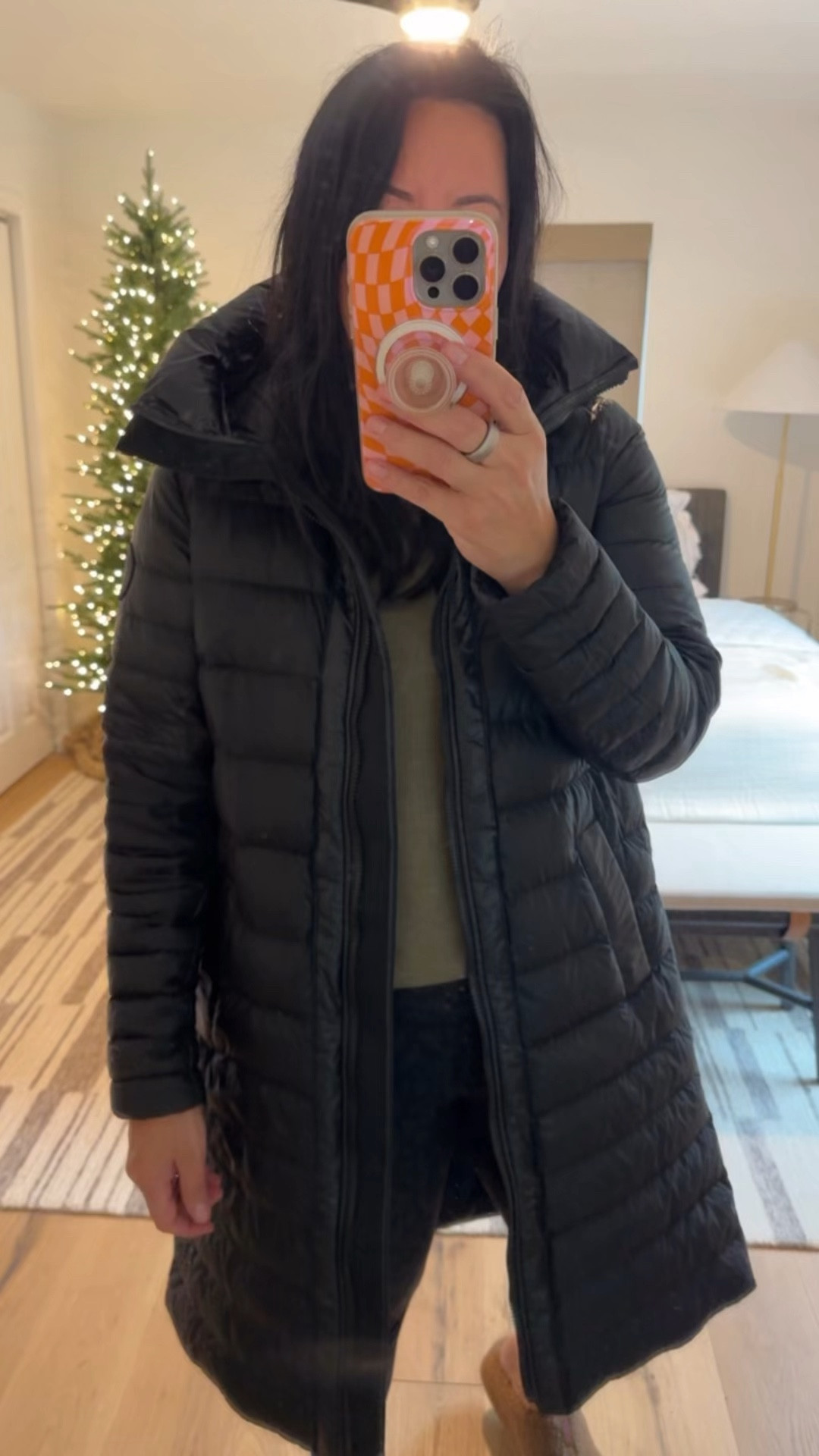 I put this coat on my luxury gift guide and even though it’s a splurge, it’s worth it. It’s VERY lightweight but still so warm. I also like the backpack straps that are so handy when I want to take my coat off without having to carry it in my hands. I’m wearing a size medium (size down if you are between sizes). 

#LTKGiftGuide #LTKTravel #LTKMidsize