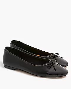 Ballet flats with cap toe | J.Crew Factory