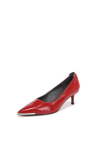Franco Sarto Womens Kalsa Kitten Heel Pump Crimson Red Glossy 8.5 M | Amazon (US)