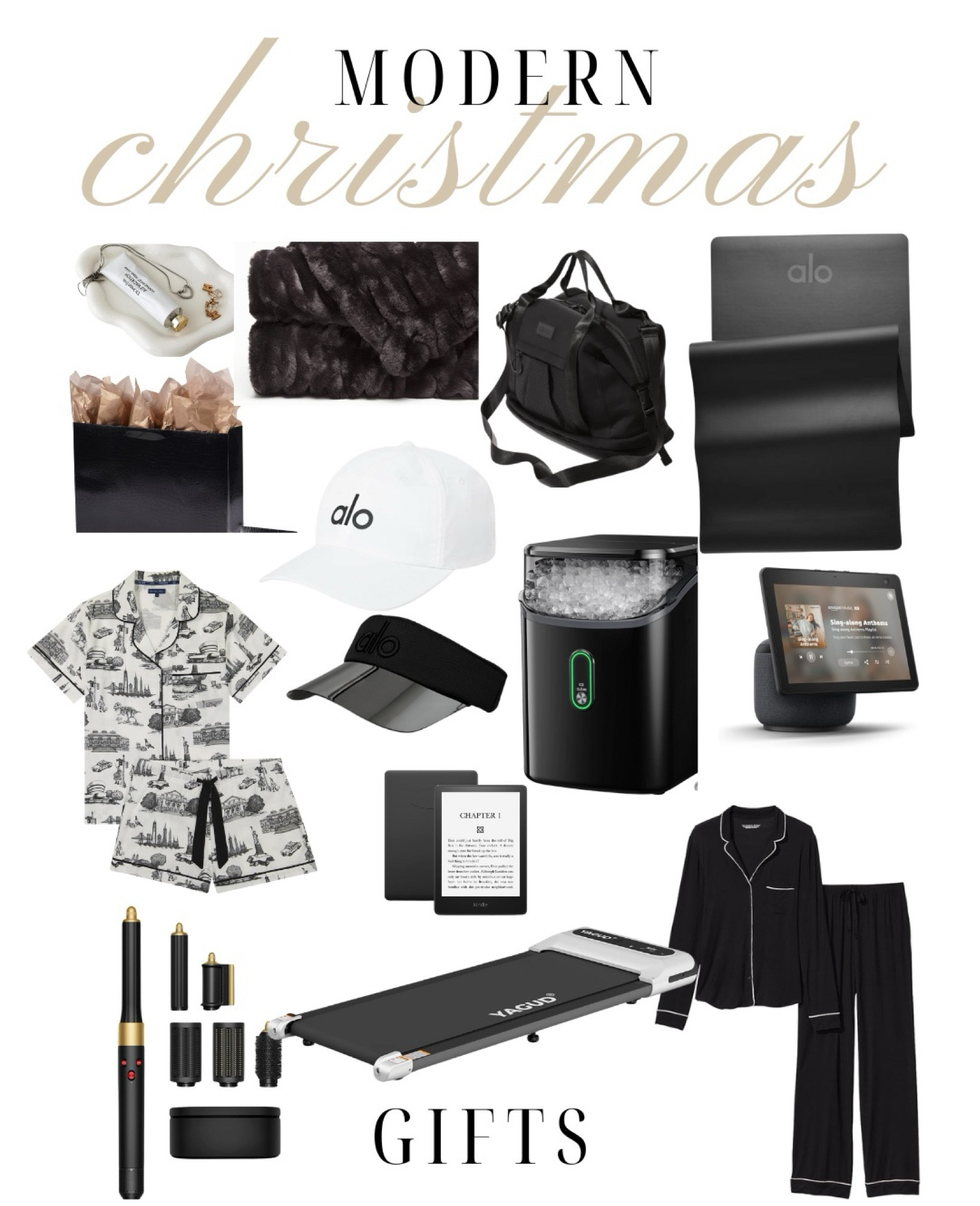 Modern Christmas Gift Ideas in sleek black and neutral tones. Perfect presents for everyone on your list.

#LTKGiftGuide #LTKHoliday #LTKSeasonal