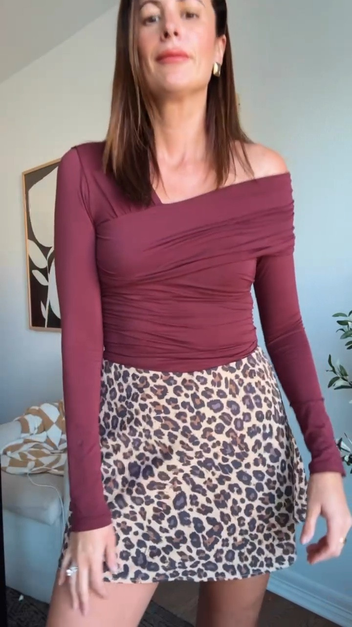 Abercrombie is 20 to 50% off sitewide! Code AFLOVERLY get you an extra 20% off! 
Sizes are limited in this maroon color of my top, but it comes in three other colors and it is so cute for a date night or girls night, or if you just wanna look cute! My skirt is also still available and I have no idea how because it is everything! It has built-in shorts underneath, so you don’t have to worry about that! 

#LTKStyleTip #LTKSaleAlert #LTKWatchNow