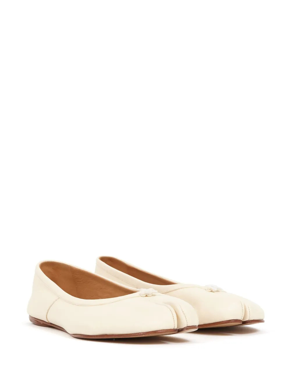 Maison Margiela Tabi Ballet Flats | White | FARFETCH | Farfetch Global