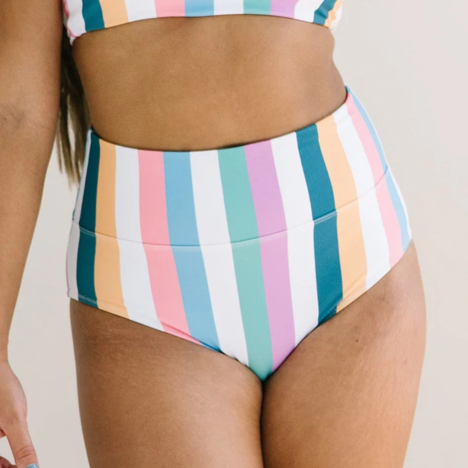High Rise Bottoms - Retro Stripe 2.0 | Maven Thread