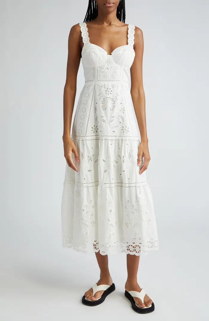 FARM Rio Richillieu Broderie Anglaise Sundress | Nordstrom | Nordstrom