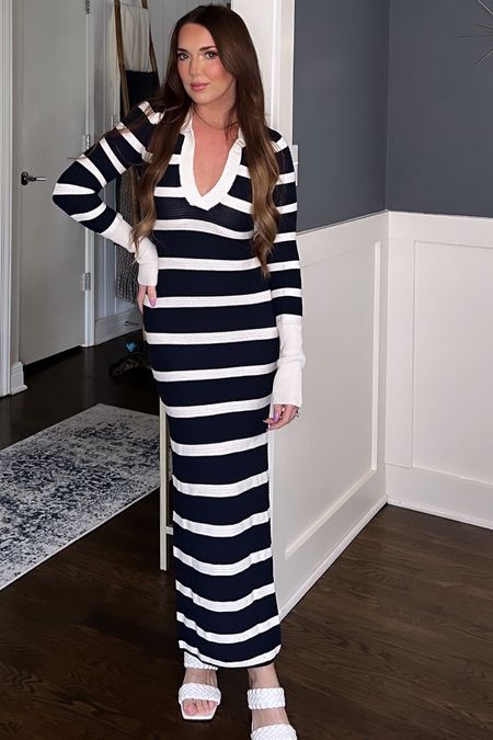 Preppy and chic dress for spring. Makes me think of summer in the Hamptons.

Wearing an XS

#LTKstyletip