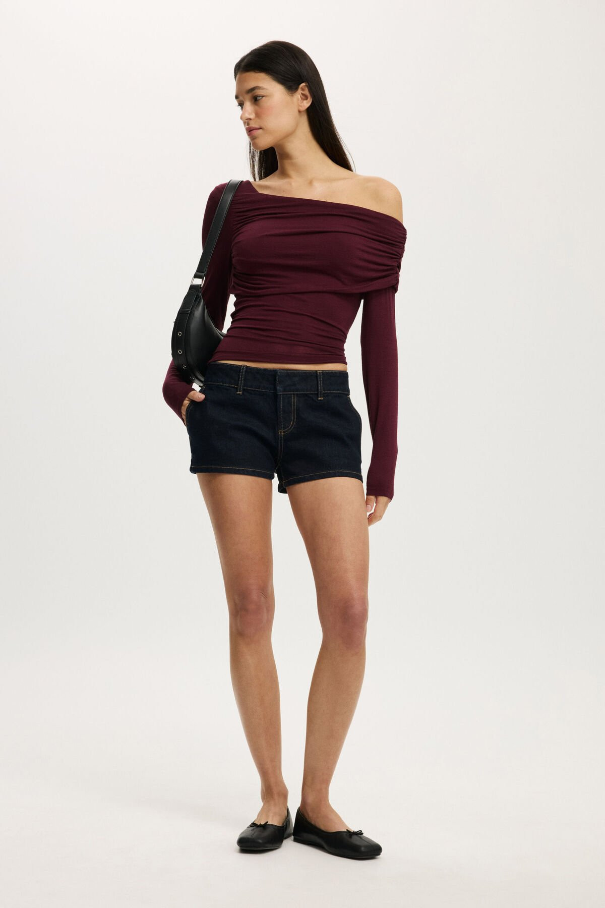 One Shoulder Base Layer Long Sleeve | Cotton On (US)