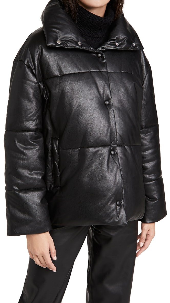 Faux Leather Puffer Jacket | Shopbop