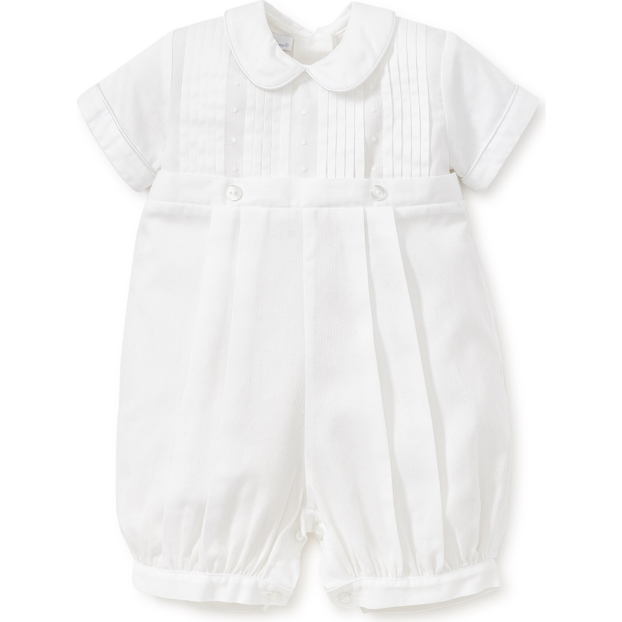 Alexander S/S Christening Suit, White | Maisonette