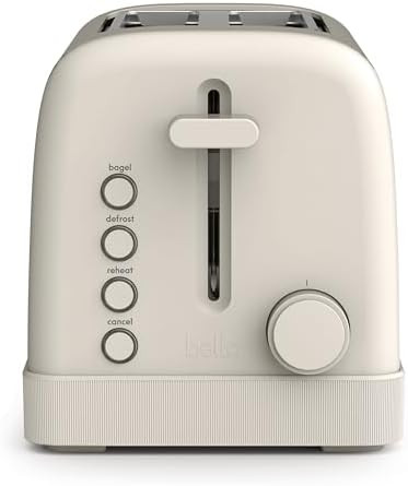bella 2 Slice Toaster, 6 Setting Shade Control w Reheat, Cancel, Bagel & Defrost Buttons, Removab... | Amazon (US)